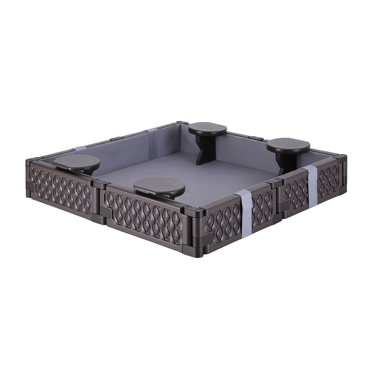 Kids square outdoor sandpit dimensions