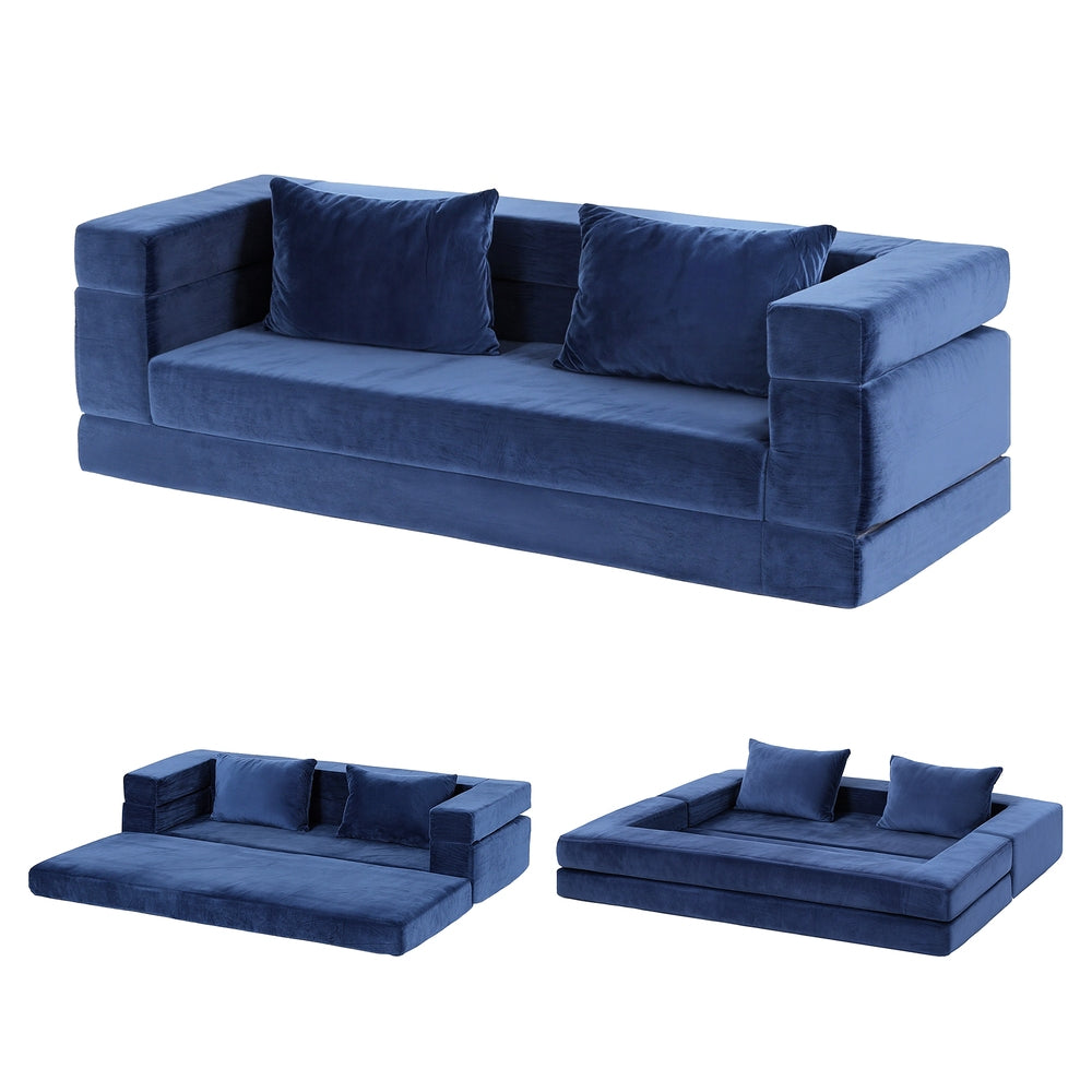 Ametlla 2 Seater Sofa Bed, Blue