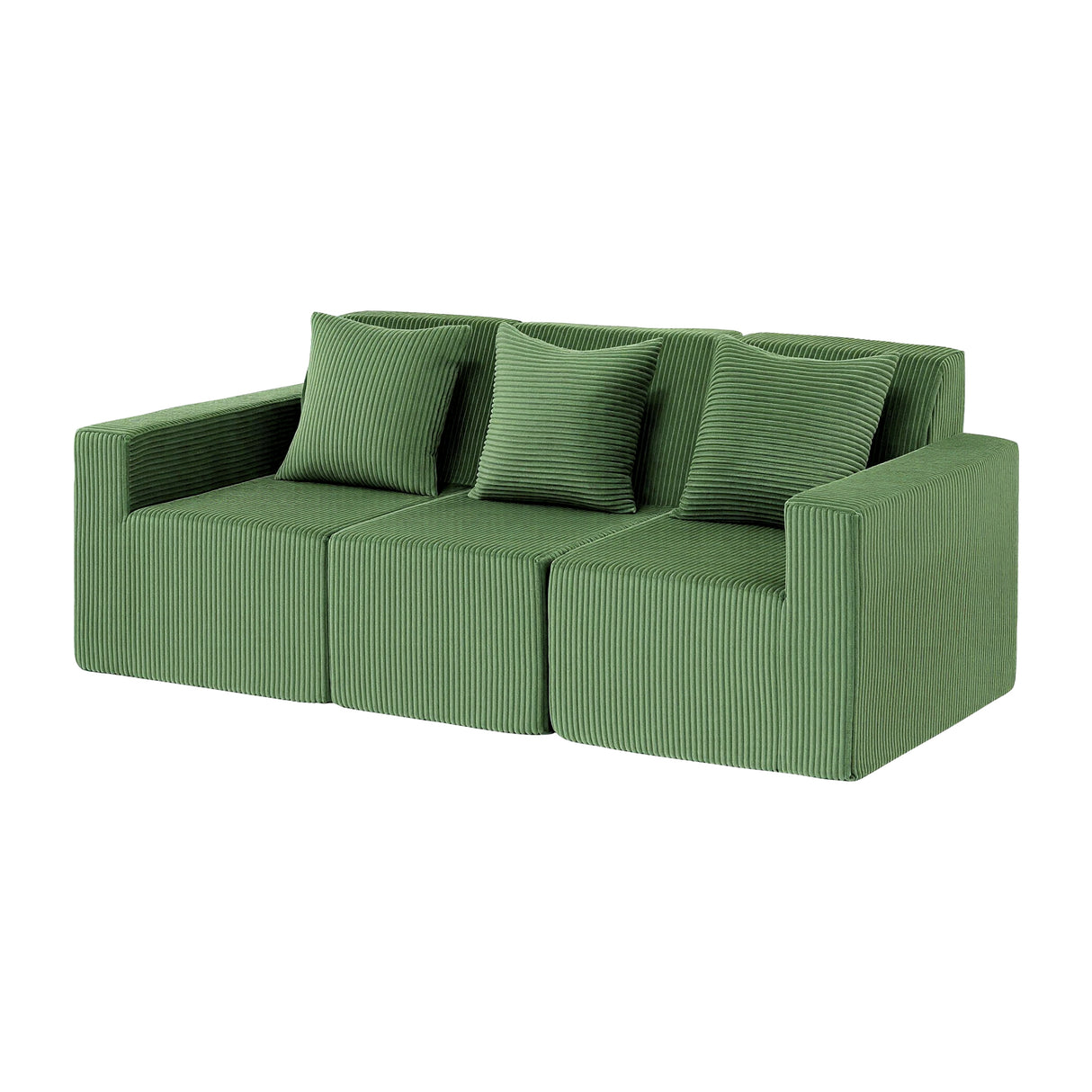 Torredembarra 3 Seater Modular Sofa, Green