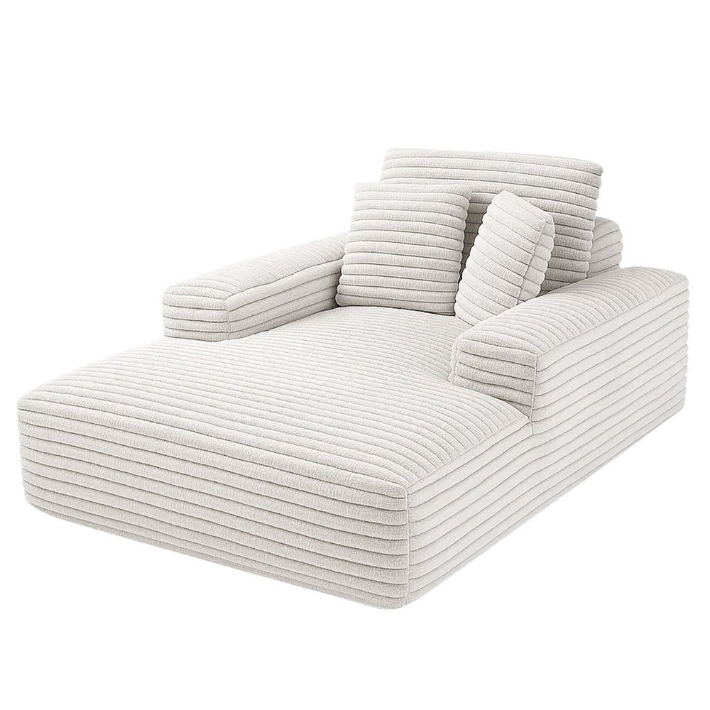 Alfaz beige faux fur sofa bed in a modern living room