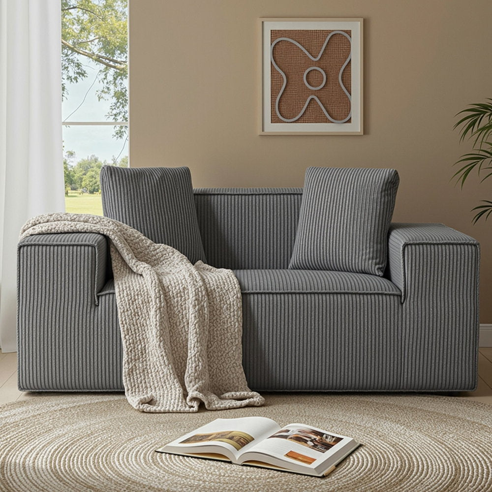 Alfaz 2 Seater Sofa, Grey