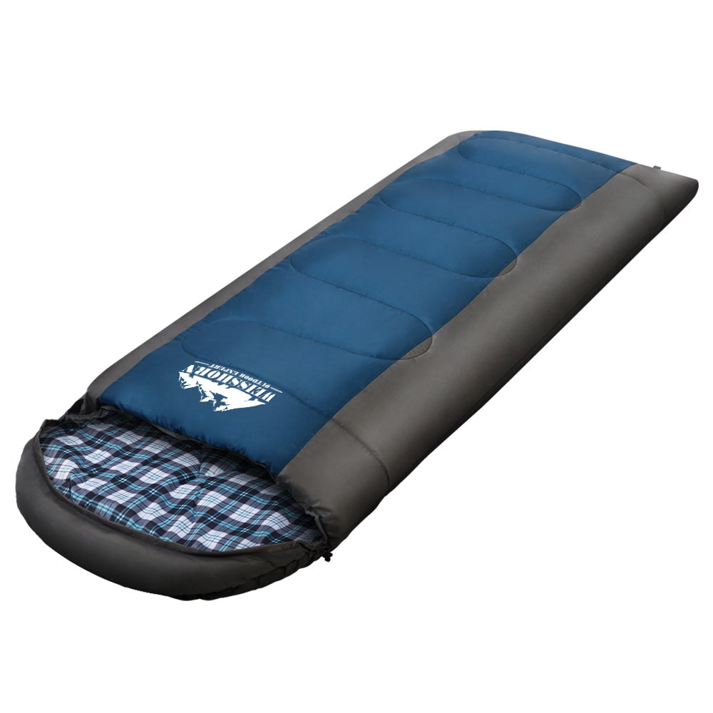Weisshorn Single Sleeping Bag, -20°C, Thermal, Blue