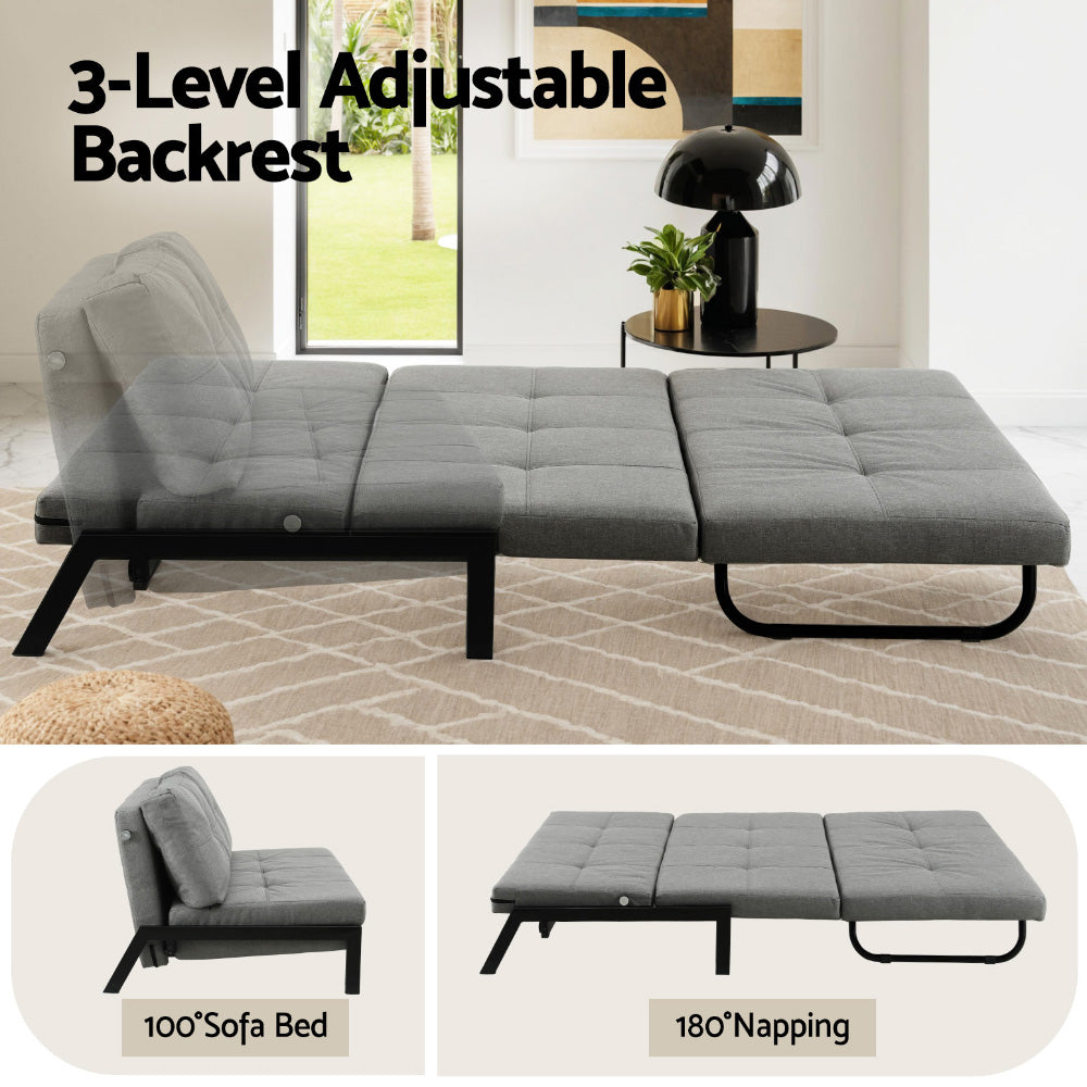 Colera 2 Seater Sofa Bed, Grey