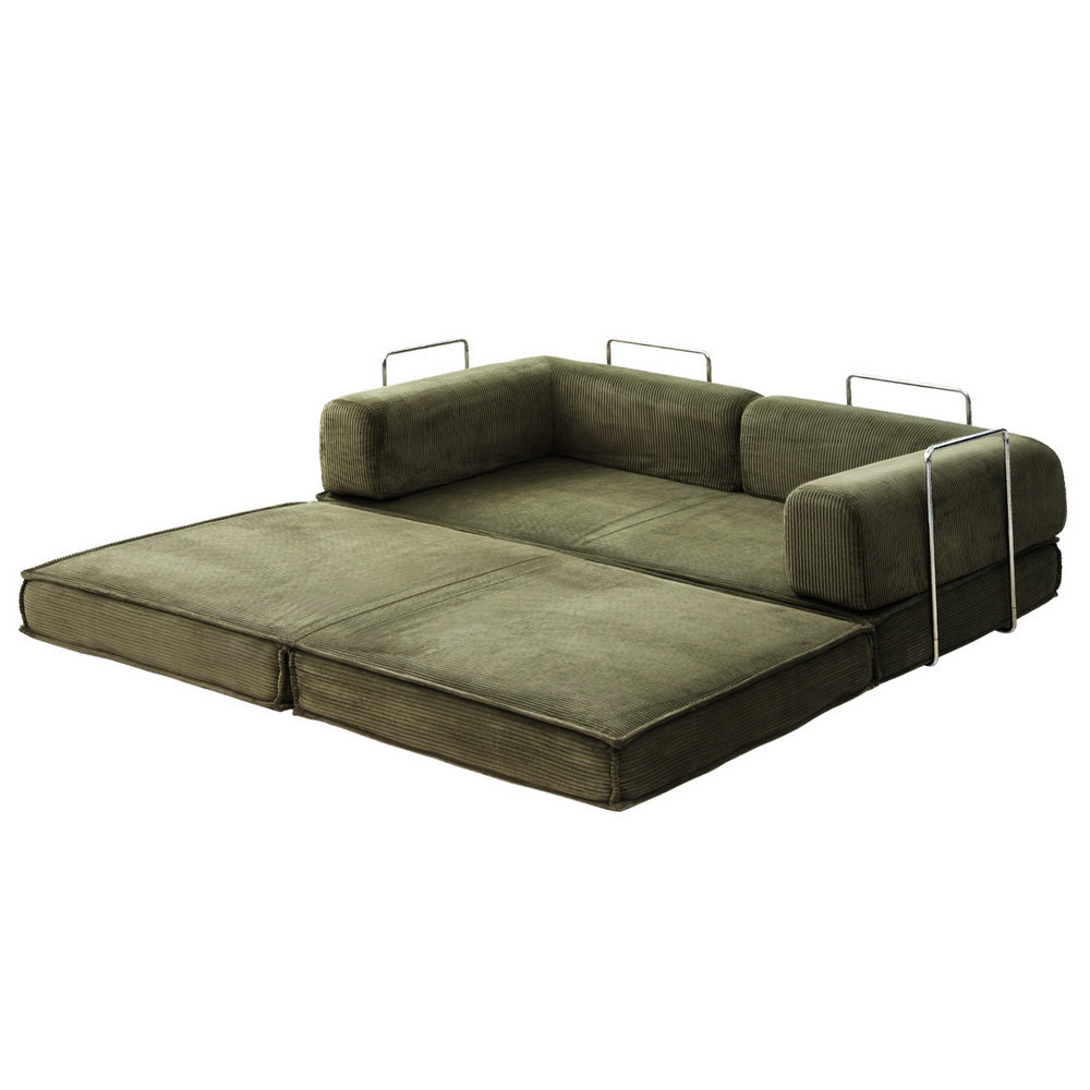 Otis Convertible Sofa Bed, Green, view 2
