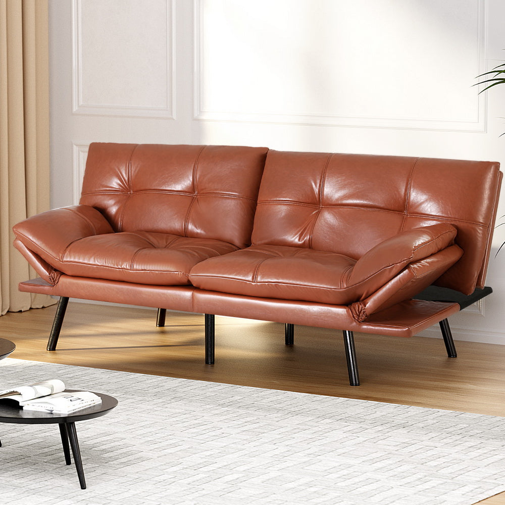 Alcanar 3 Seater Sofa Bed, Brown