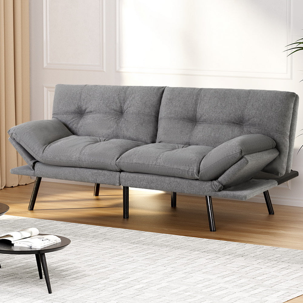 Alcanar 3 Seater Sofa Bed, Grey