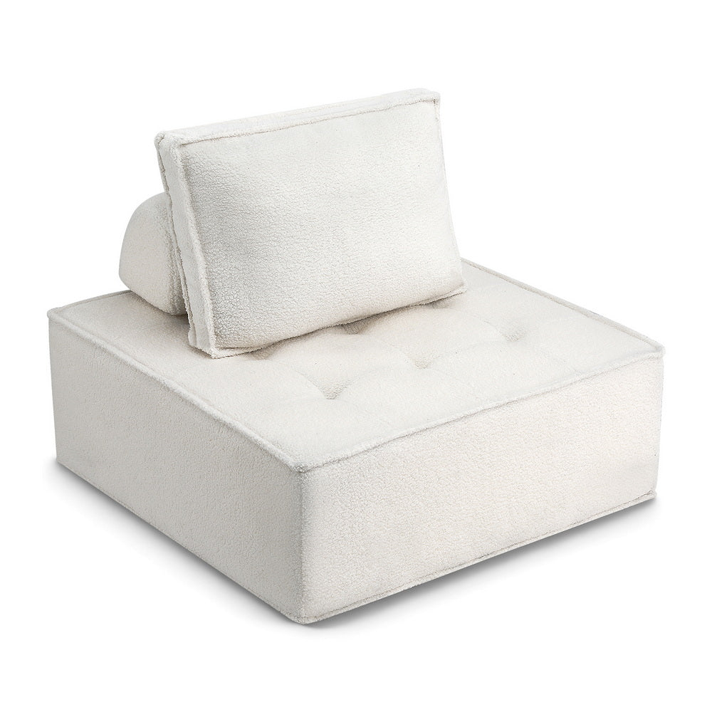Motril 4 Seater Floor Sofa, White