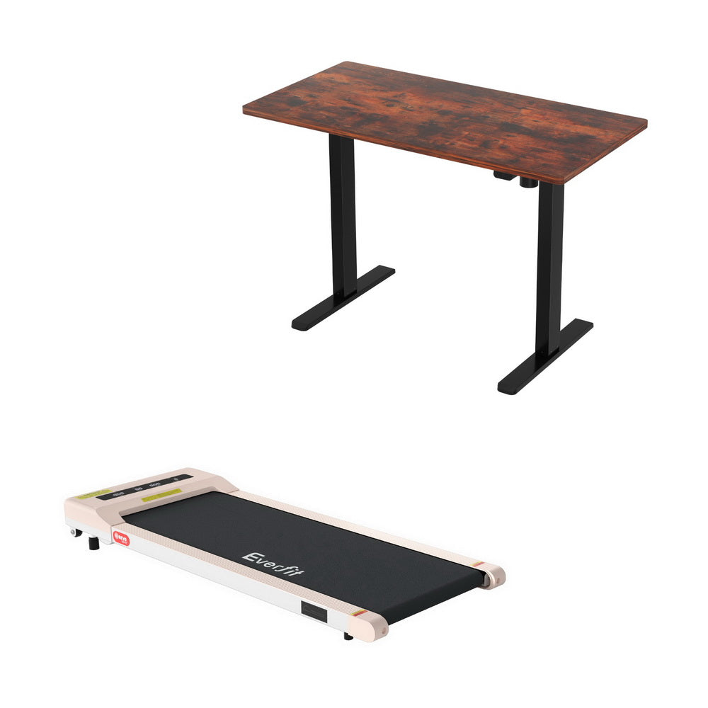 Chifley Standing Desk, Rustic Brown 140cm