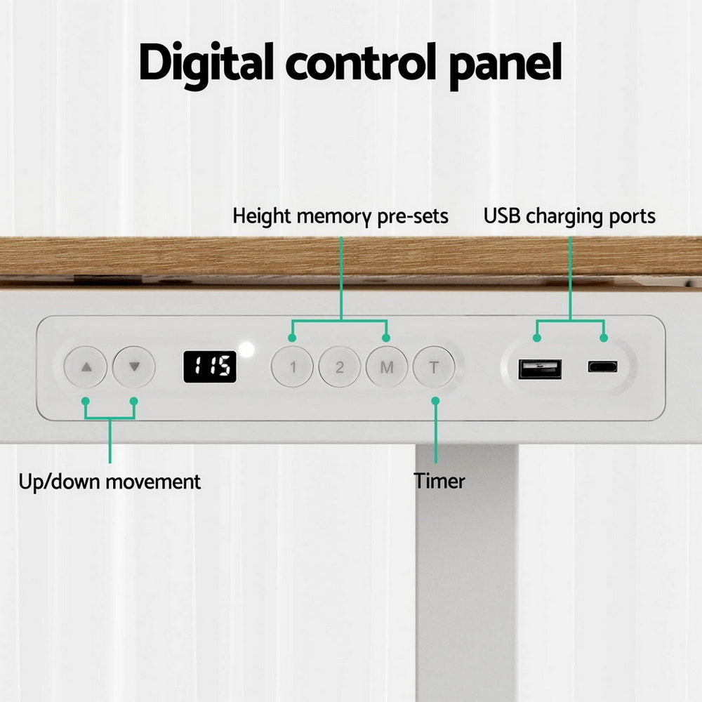 Amaroo Electric Standing Desk with Treadmill, Oak 120cm 400mm Belt