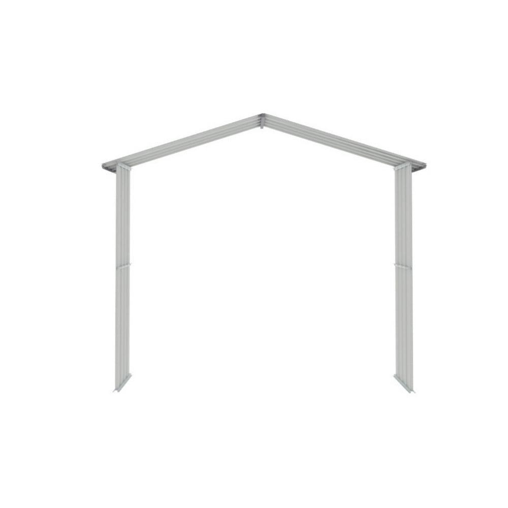 Garden Shed Extension Kit 2.15 x 0.44M Galvanised Steel - Grey