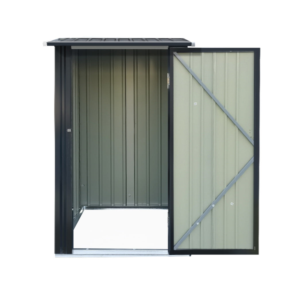 Garden Shed 0.99 x 1.04M Galvanised Steel - Anthracite