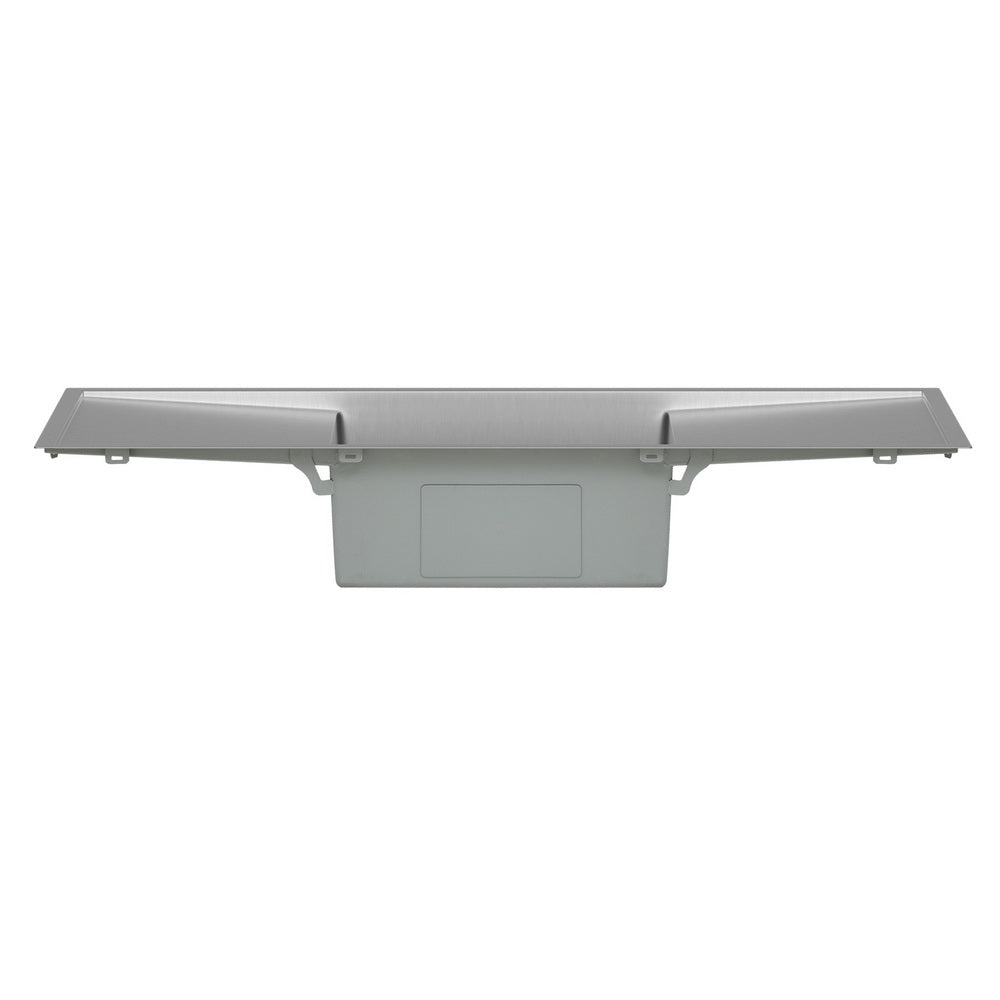 Kitchen sink, stainless steel silver single bowl 122x45cm