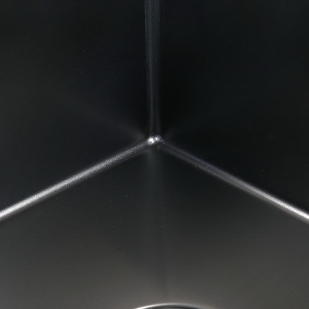 Stainless steel kitchen sink, black double bowl 100x45cm