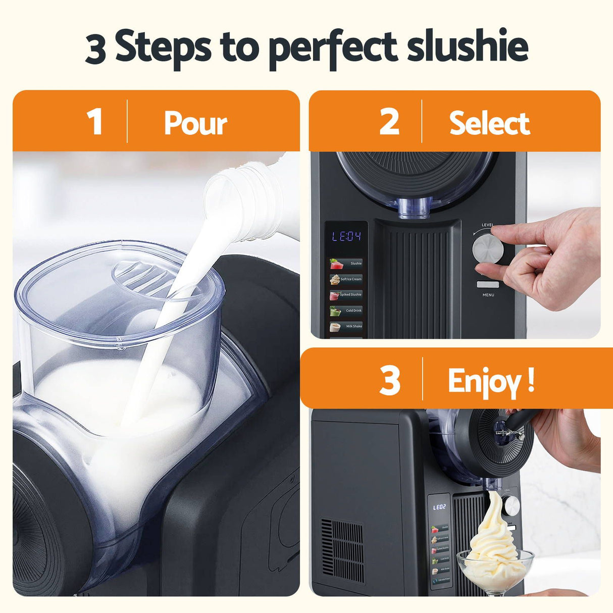 Slushie machine on a kitchen bench at a party setting