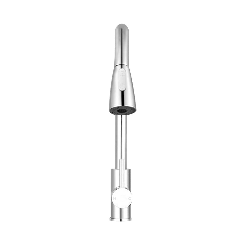 Pull Out Kitchen Mixer Tap Gooseneck Chrome
