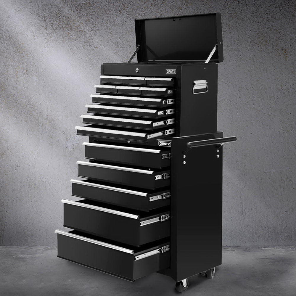 15 Drawer Tool Chest and Trolley Black