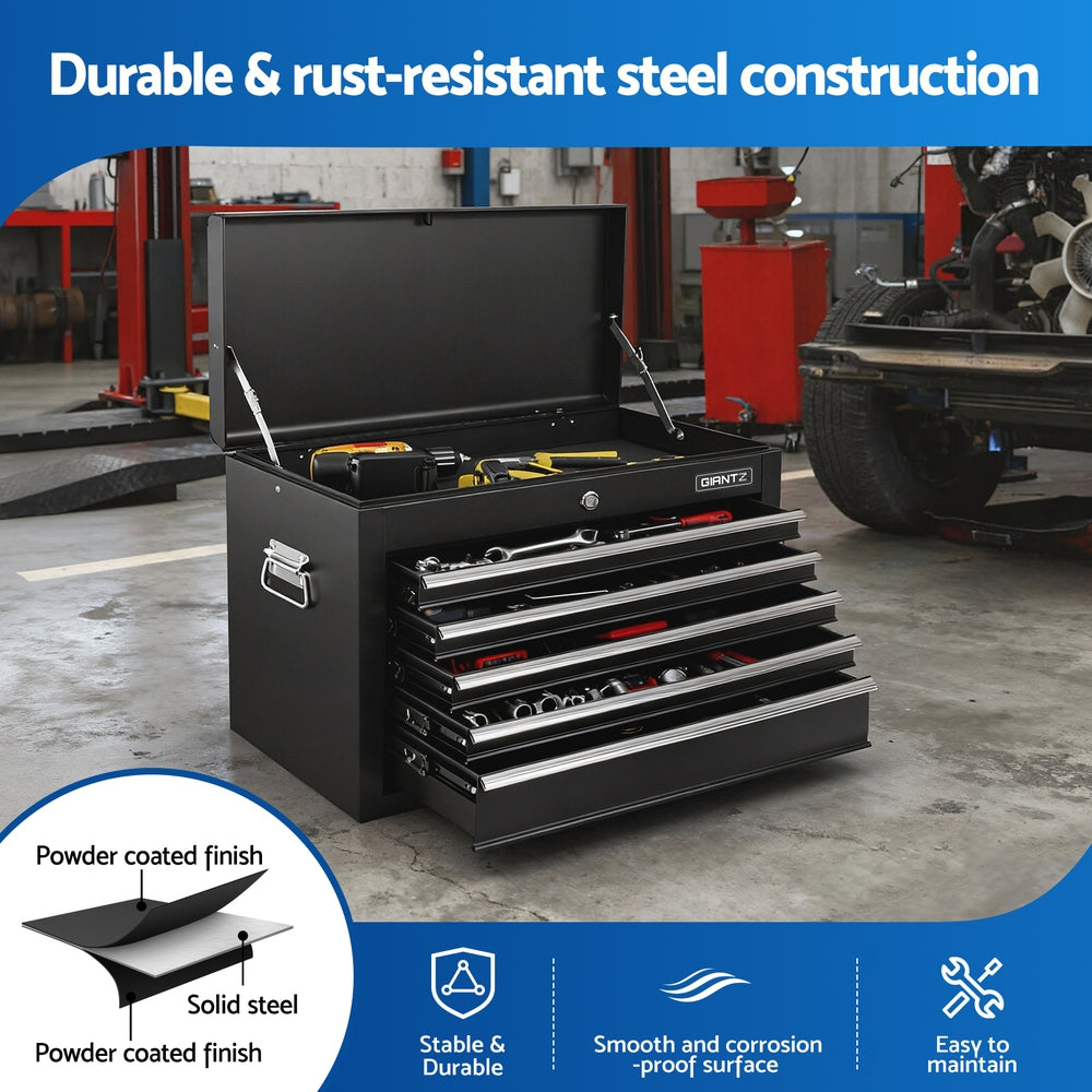 5 Drawer Steel Tool Chest central locking detail
