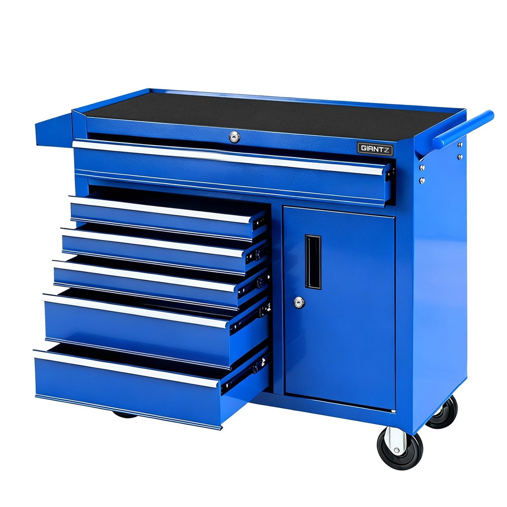 Pontypridd Tool Chest Trolley, 6 Drawer, Steel