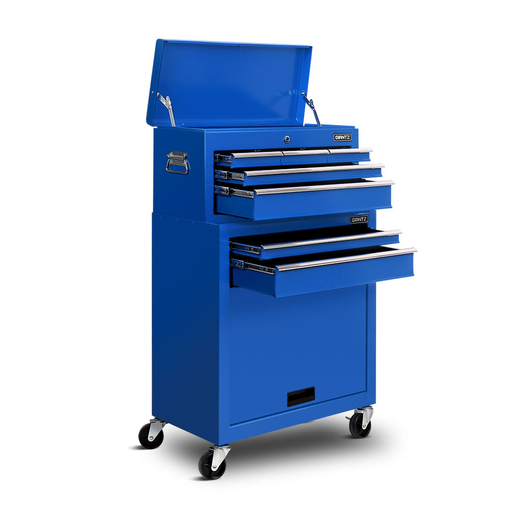 7 Drawer Tool Chest and Roller Cabinet Blue - view 8
