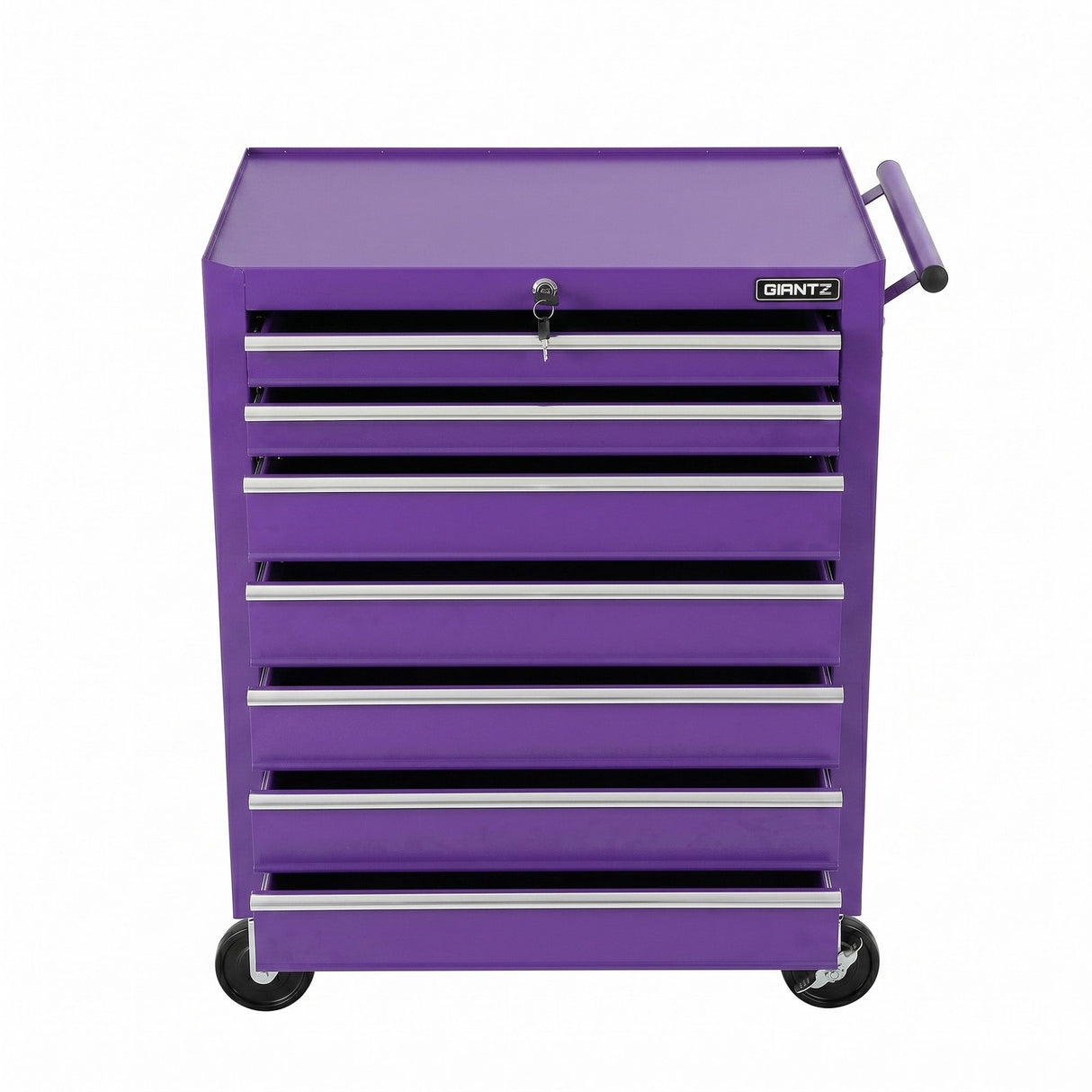 Tool Trolley Cabinet, 7 Drawers Purple