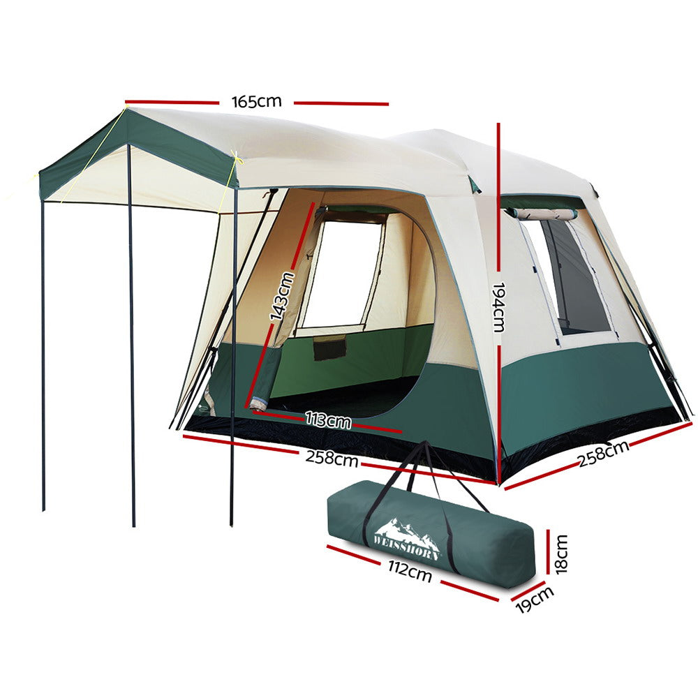 Weisshorn Instant Up Camping Tent, 8-Person, Pop Up Dome, Family Hiking