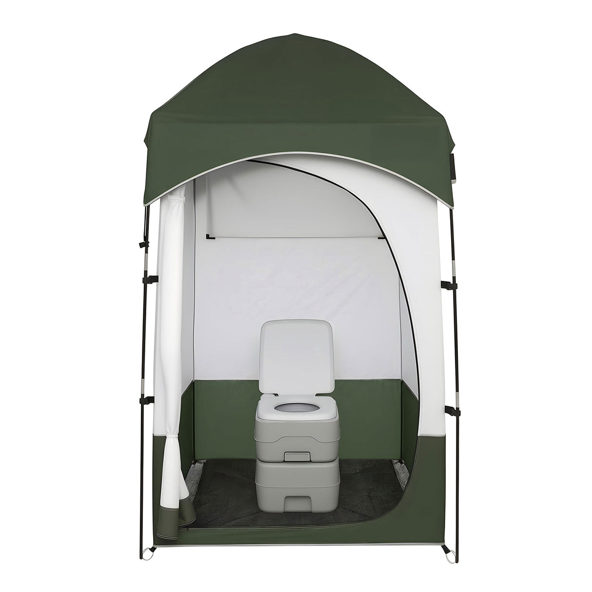 Weisshorn Portable Camping Toilet and Shower Tent, 20L, Outdoor Privacy Shelter