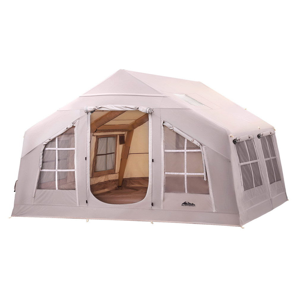 Weisshorn Inflatable Camping Tent, 6-Person, 360cm, Grey
