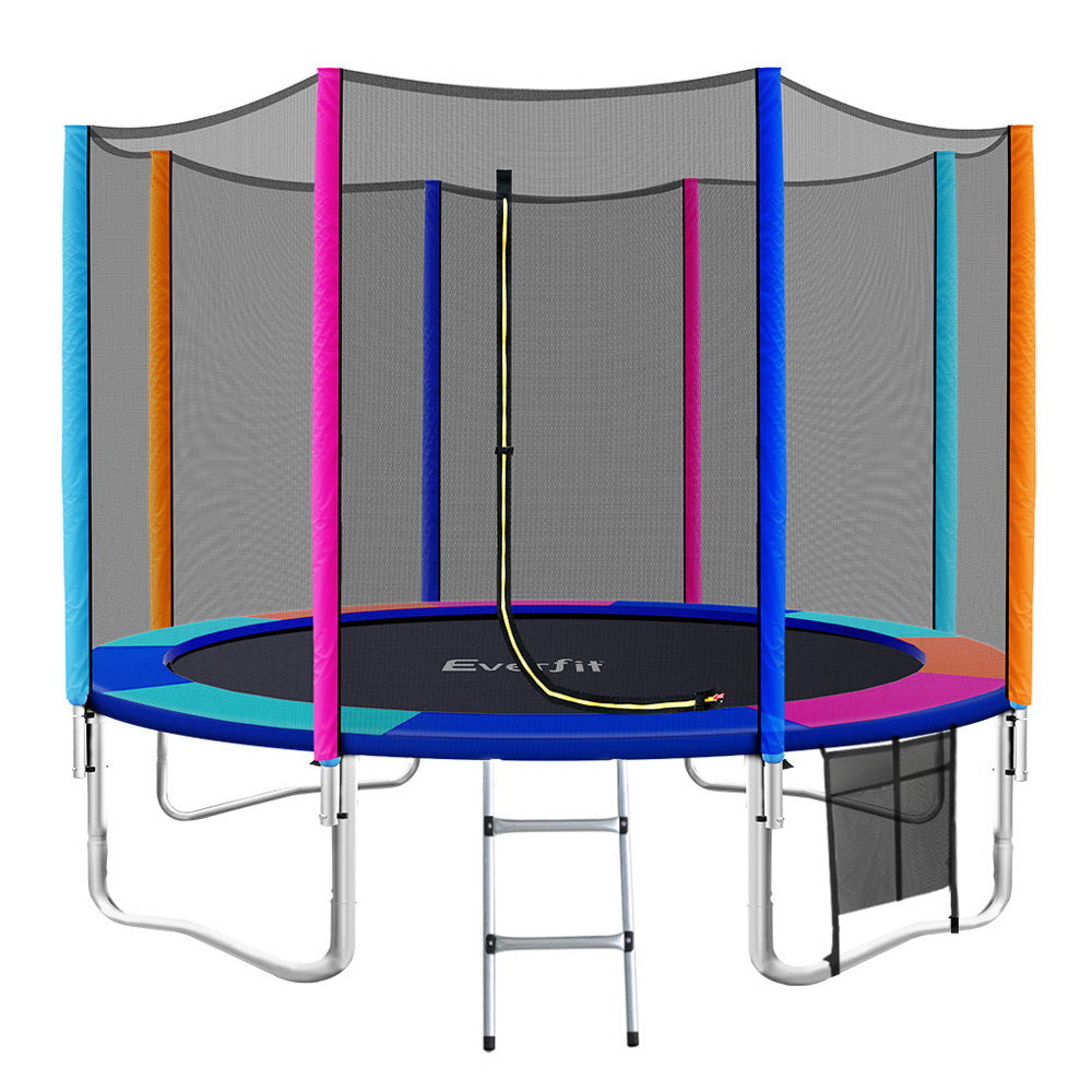 Byfield Round Trampoline with Enclosure and Ladder, 12ft