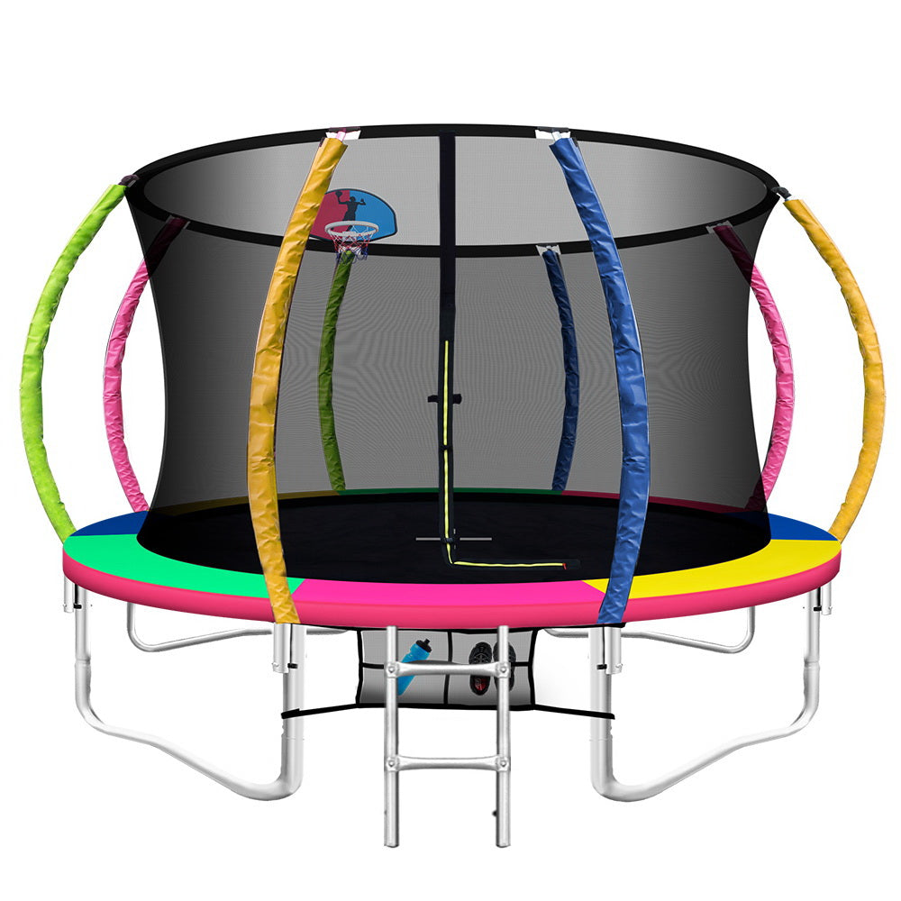 Kemp Round Trampoline with Enclosure, 12ft