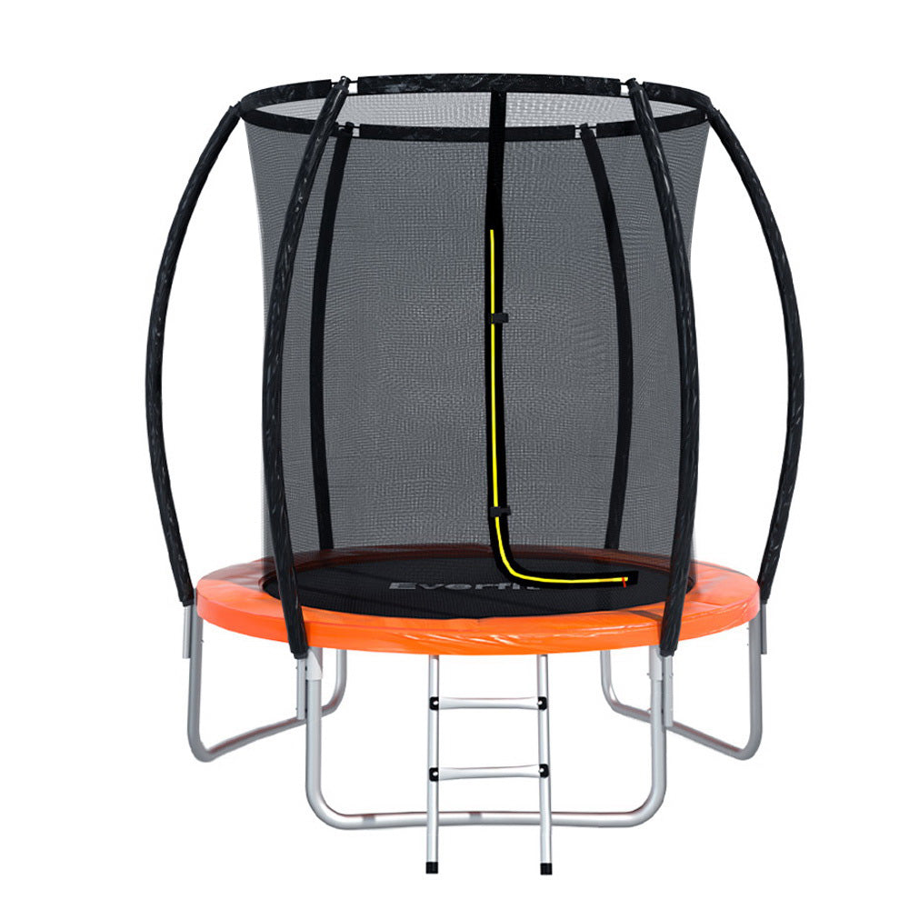 Cooee Kids Round Trampoline with Enclosure and Ladder, 6ft