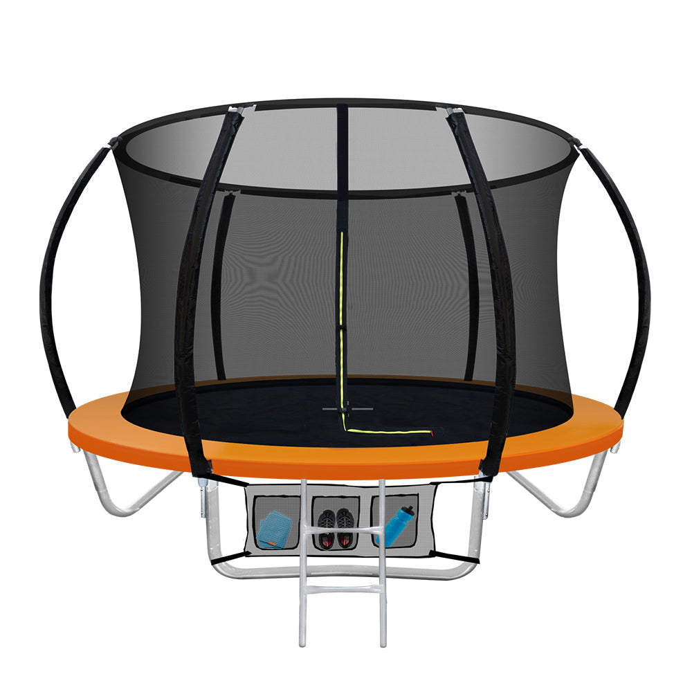 Byfield Round Trampoline with Enclosure and Ladder, 8ft