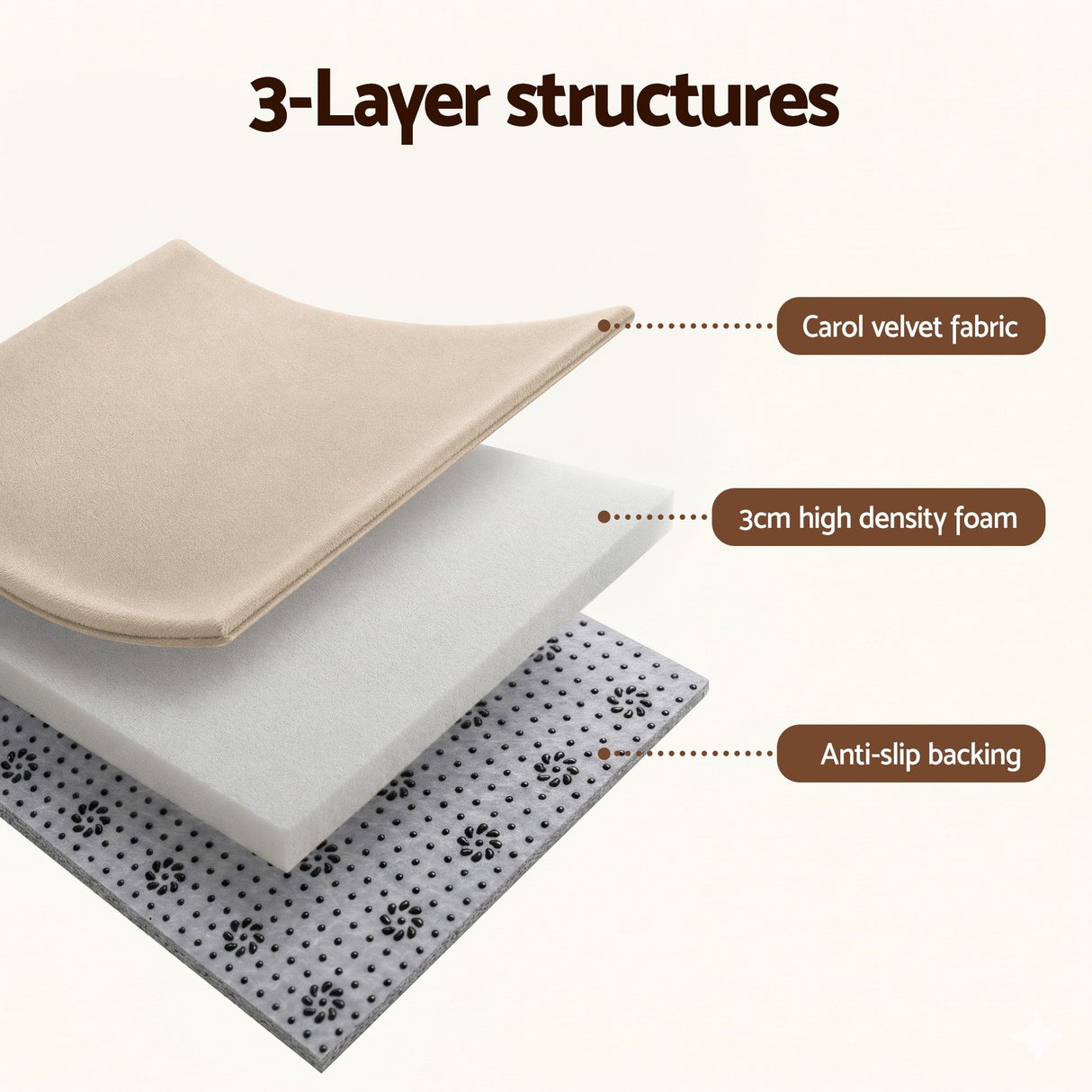 Beige foldable tatami floor mat 150 x 200cm view 6