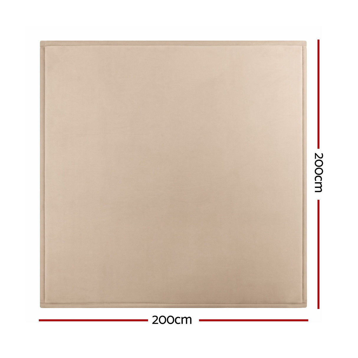 Beige foldable tatami floor mat 200 x 200cm view 3