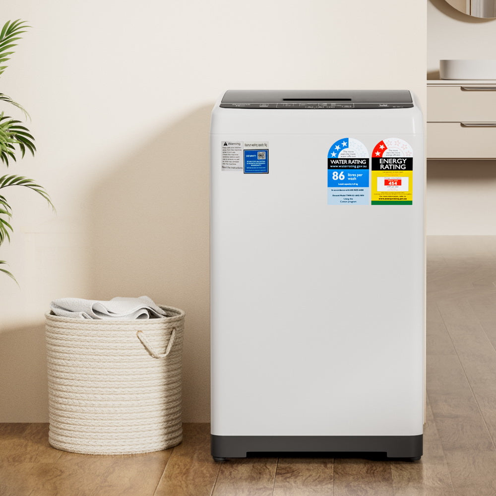 Varese Top Load Washing Machine, 6kg, White