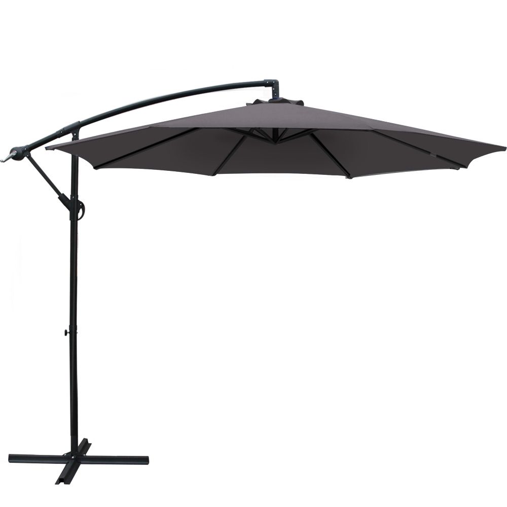 Springbrook 3m Cantilever Outdoor Umbrella, Charcoal