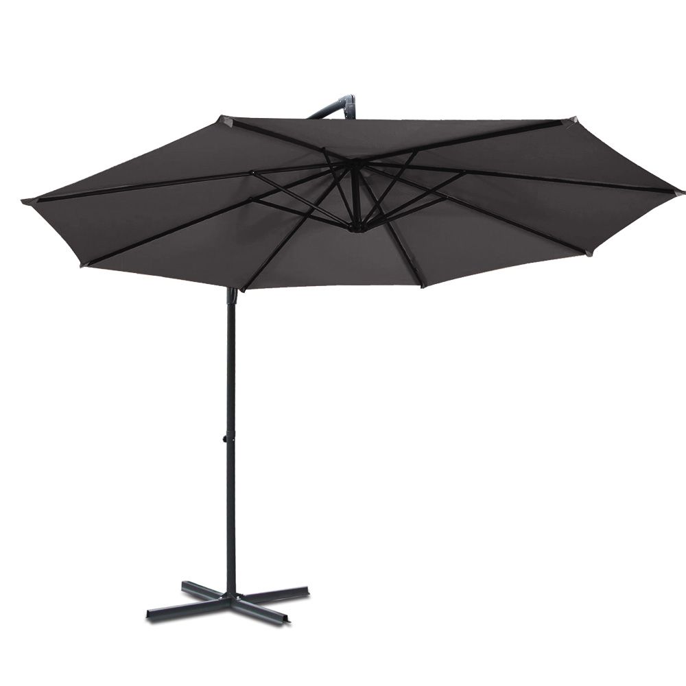 Springbrook 3m Cantilever Outdoor Umbrella, Charcoal