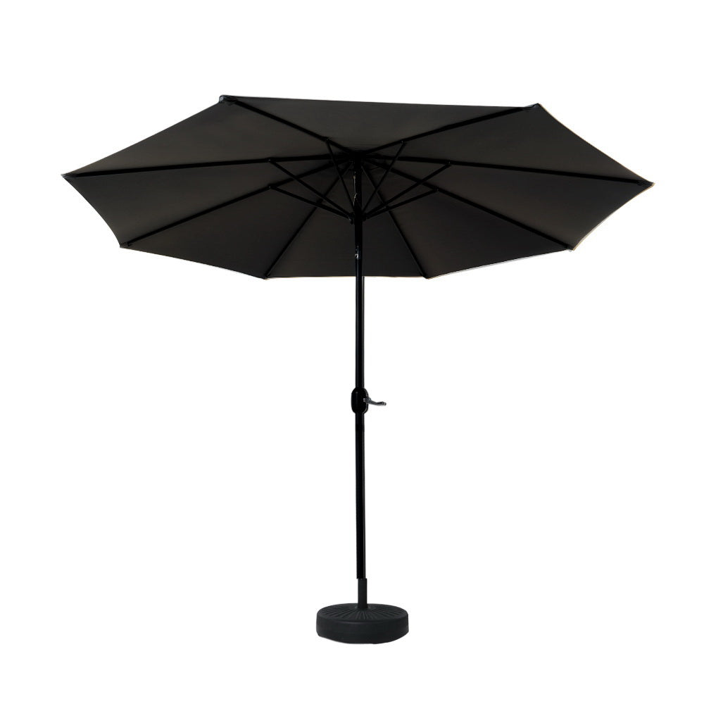 Instahut Centre Post Outdoor Umbrella with Tilt and Base — UPF50 Plus, Multiple Colours — Allure Home Collections