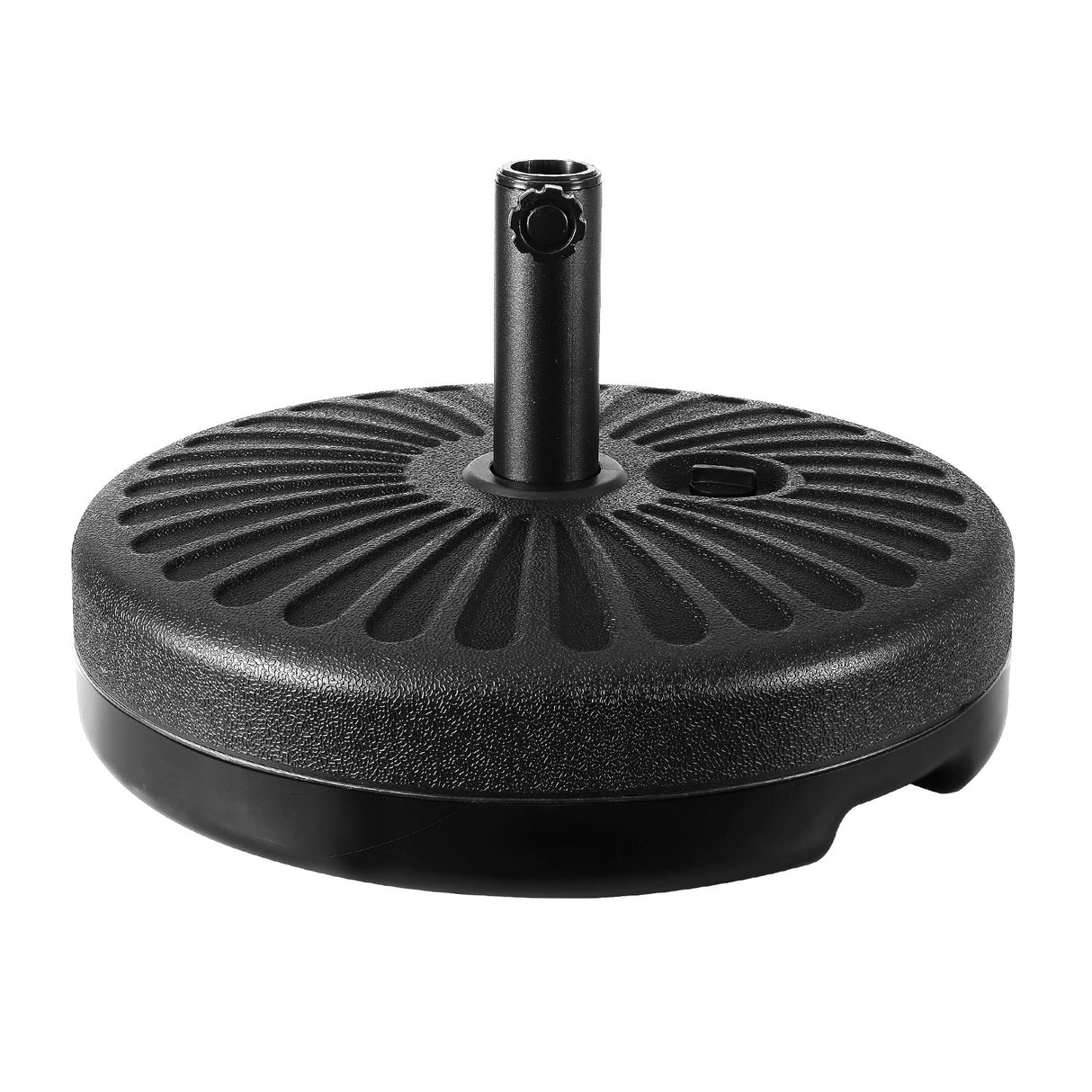 Instahut Centre Post Outdoor Umbrella with Base — UV50 Plus, Black, Beige or Charcoal — Allure Home Collections