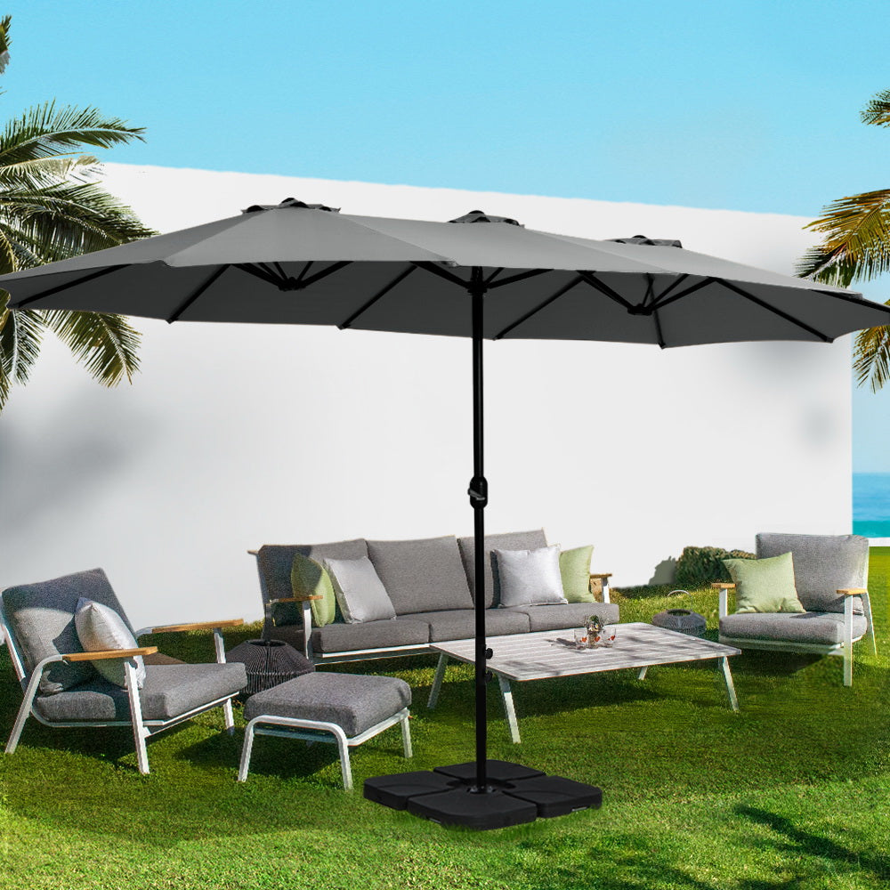 Canungra 4.57m Outdoor Umbrella, Charcoal