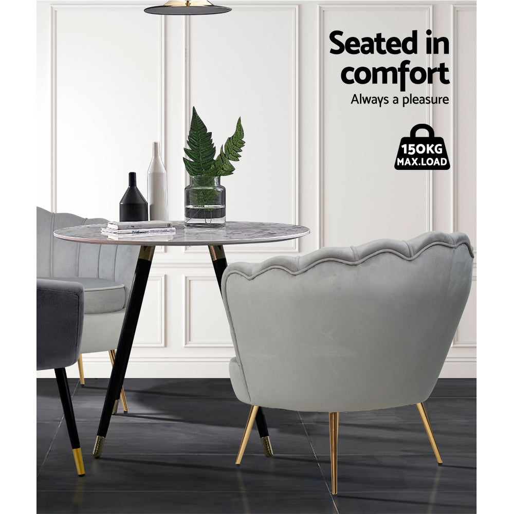 Velvet Callista Armchair by Artiss - Timeless Elegance in Various Colors