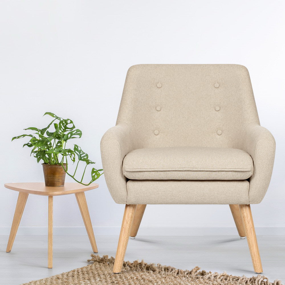 Leura Accent Chair, Beige