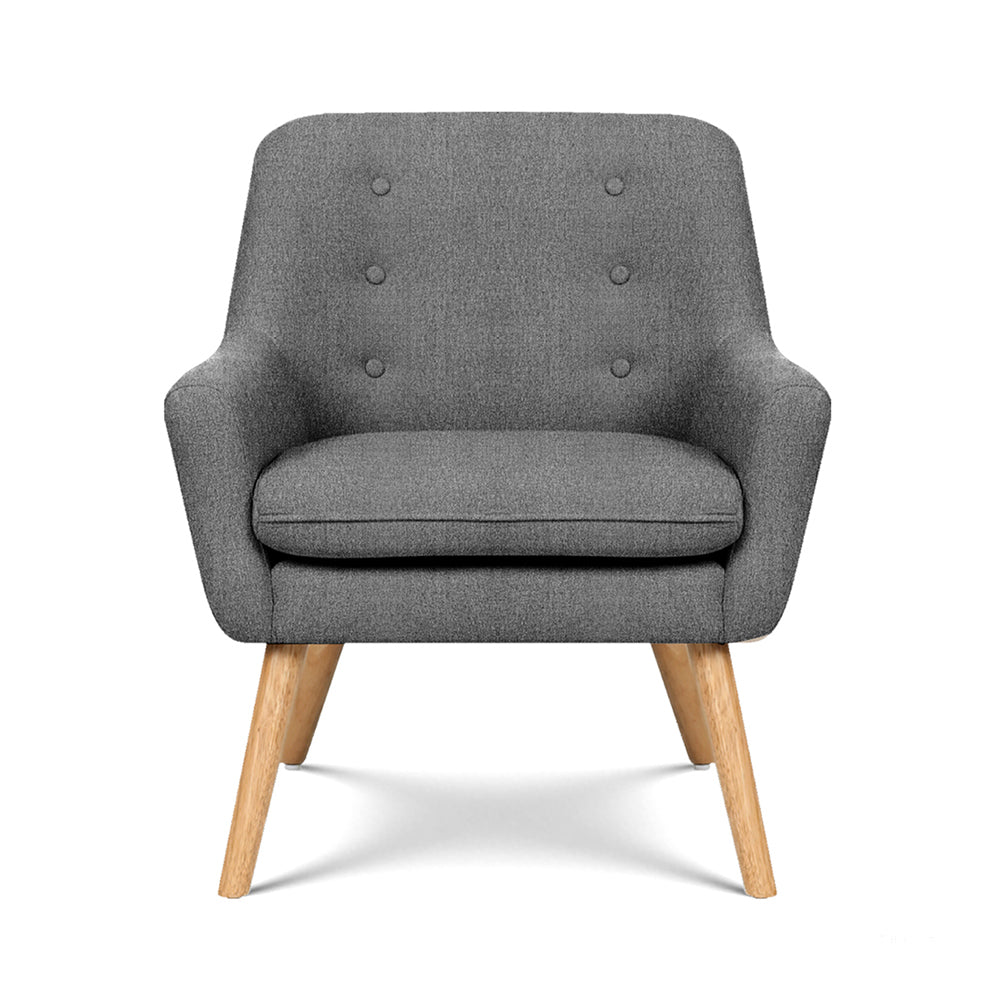 Leura Accent Chair 2pcs, Grey