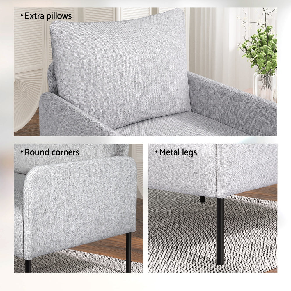 Aiguablava 4 Seater Sofa, Grey