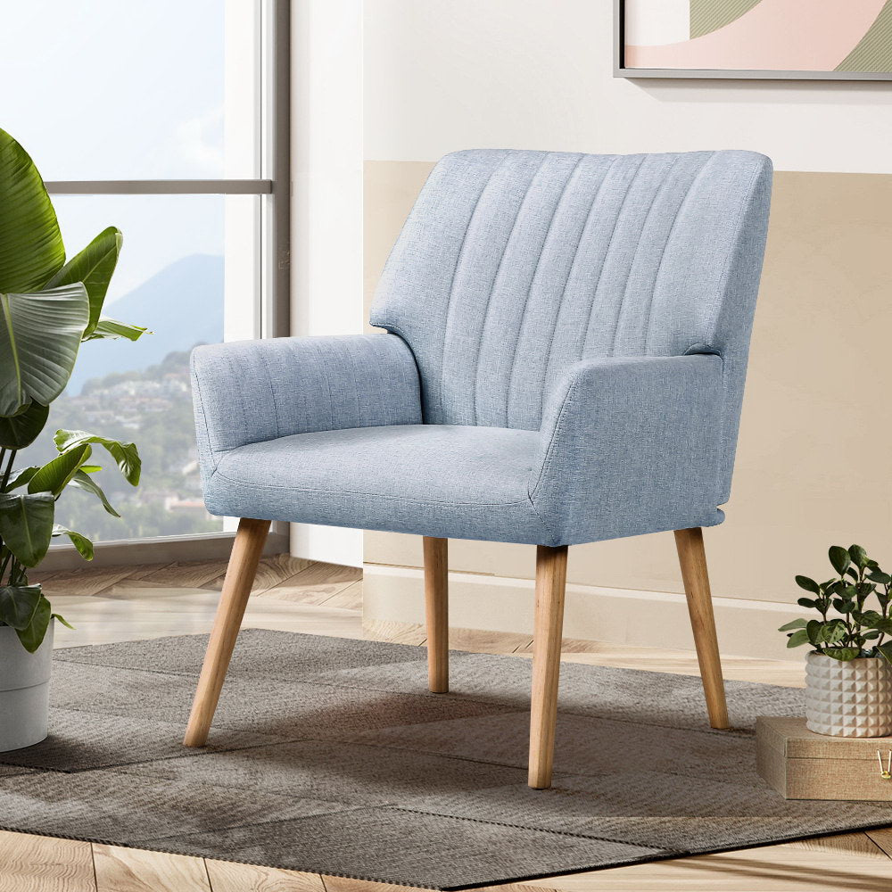Artiss Sebastini Beige Fabric Armchair