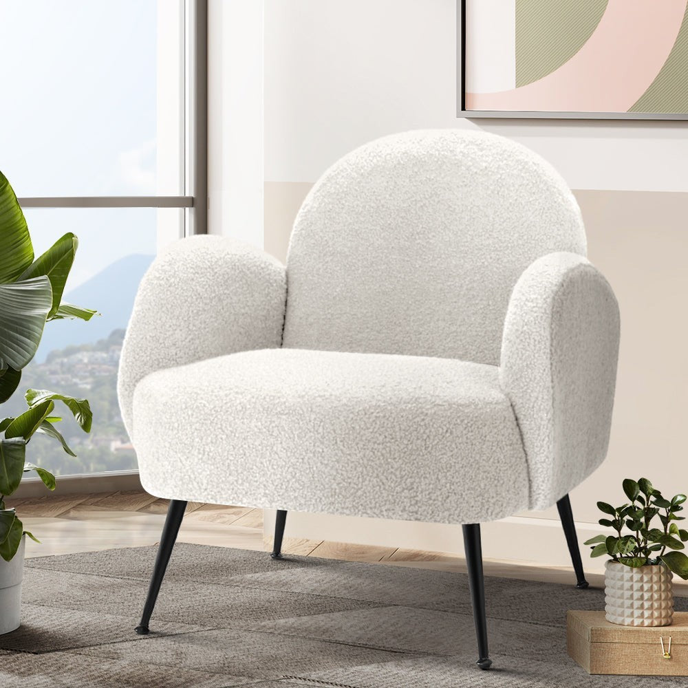 Mount Irvine Accent Chair, White