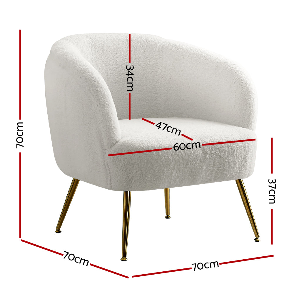 Blaxland Accent Chair, White