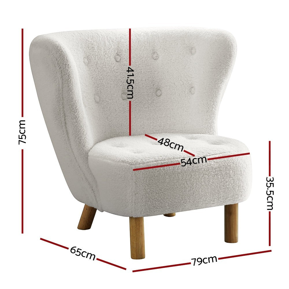Mount Tomah Wingback Chair, White