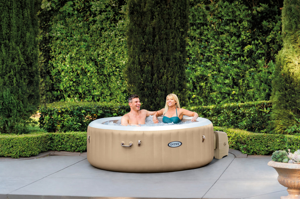 Dobbiaco four person tan inflatable bubble massage spa