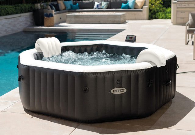 Braies six person inflatable spa with bubble and massage jets