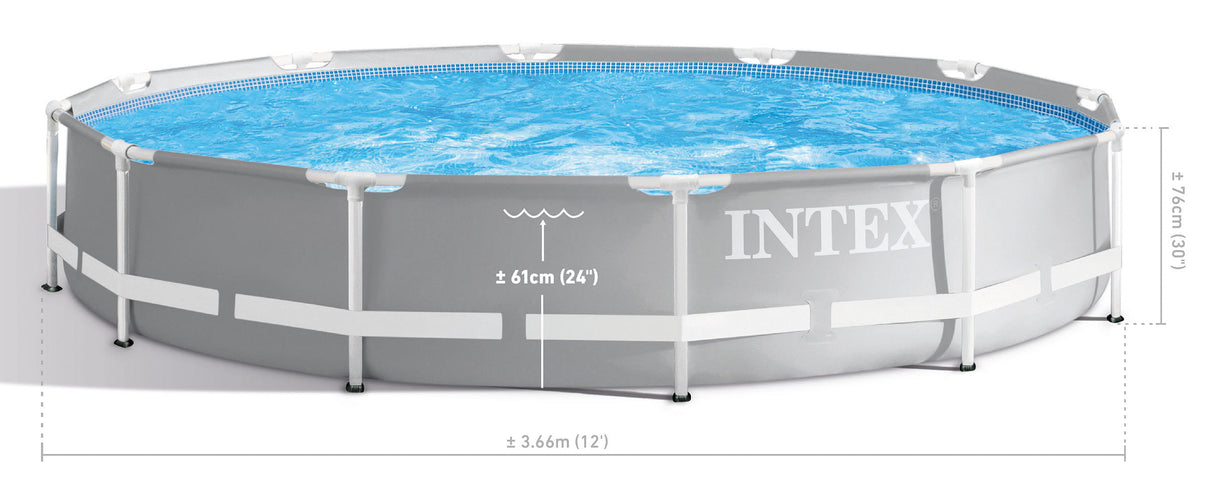 Supertubos Above Ground Round Pool, 366cm x 76cm
